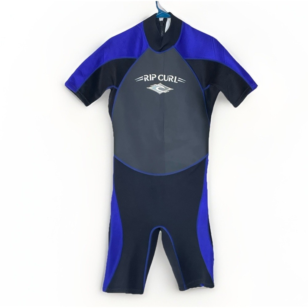 Rip Curl Omega 2mm Shorty Wetsuit Size Medium Tall Black Purple Mexico Made